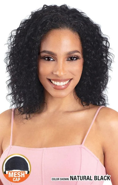 Deep Curl 16" Nude Premium 100% Human Half Wig