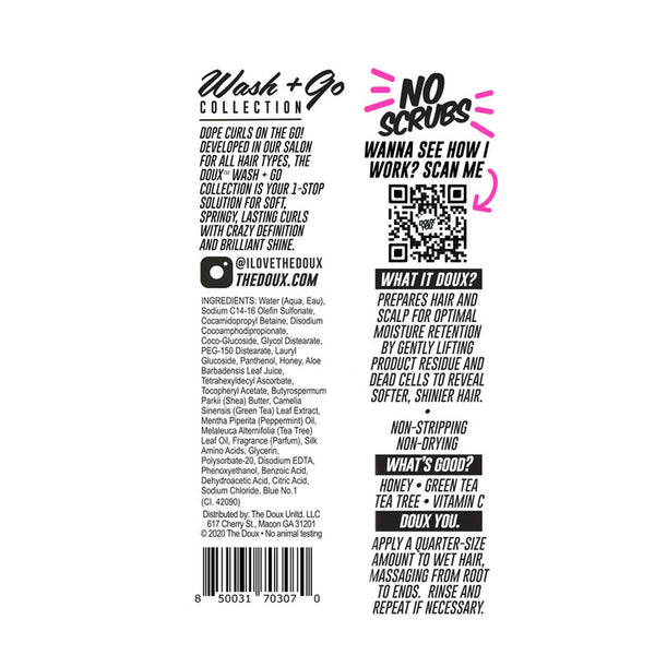 THE DOUX NO SCRUBS WASH GO EXFOLIATING SHAMPOO 8 OZ