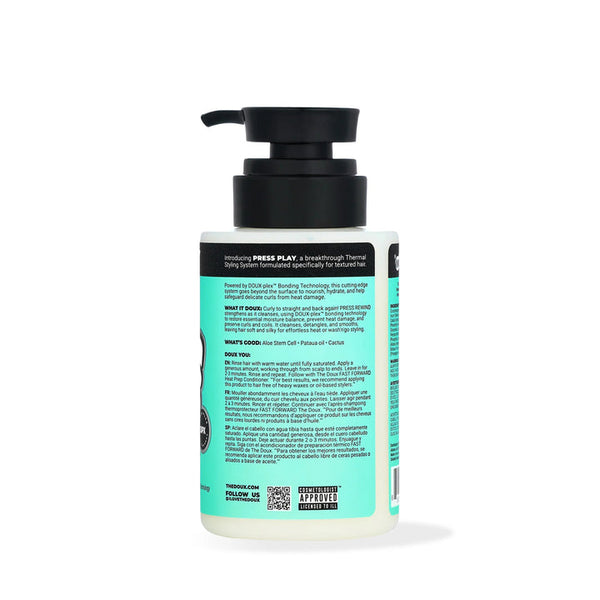 THE DOUX PRESS PLAY PRESS REWIND CURL RETENTION SHAMPOO 8OZ