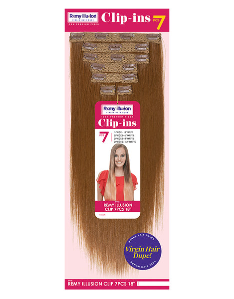 REMY ILLUSION CLIP-INS 7PCS STRAIGHT 18"