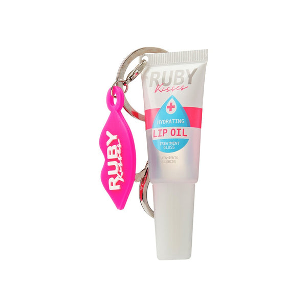 Ruby Kisses Hydrating Lip Oil Treatment Gloss with Keychain