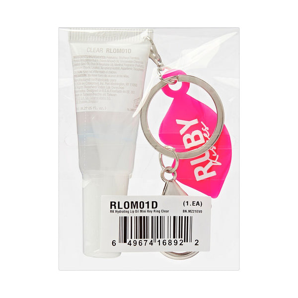 Ruby Kisses Hydrating Lip Oil Treatment Gloss with Keychain