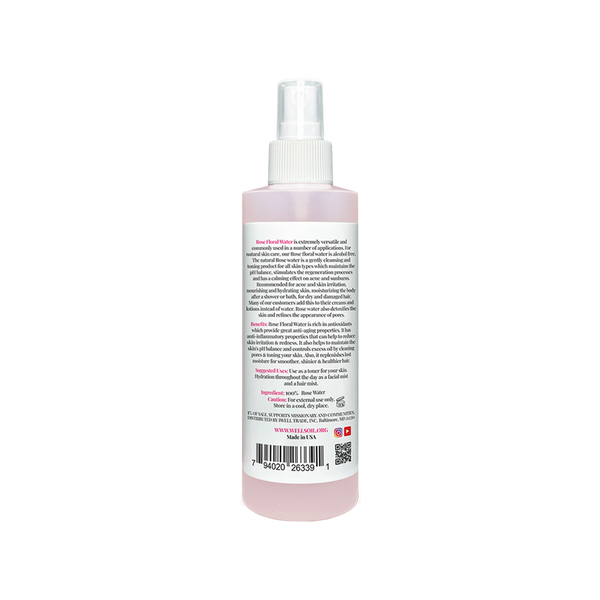 WELLS ROSE WATER 8 OZ