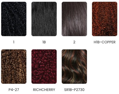 SUGAR 02 SSC102 Brown Sugar Sugar Coat Half Wig Human Hair Style Mix