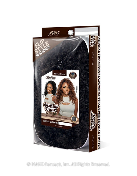 SUGAR 03 SSC103 Brown Sugar Sugar Coat Half Wig Human Hair Style Mix
