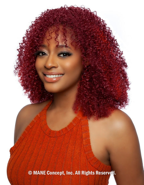 SUGAR 08 SSC108 Brown Sugar Sugar Coat Half Wig Human Hair Style Mix