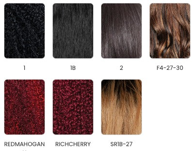 SUGAR 08 SSC108 Brown Sugar Sugar Coat Half Wig Human Hair Style Mix