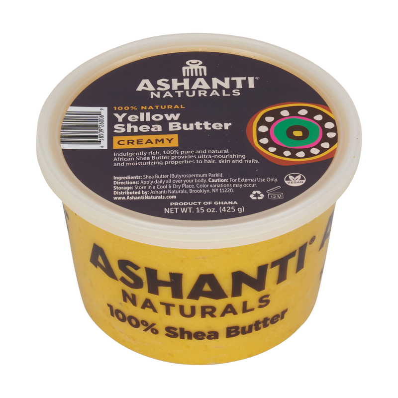 Ashanti African Soft & Creamy Yellow Shea Butter 15 oz