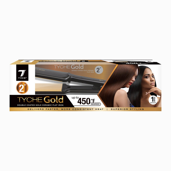 TYCHE GOLD CERAMIC FLAT IRON