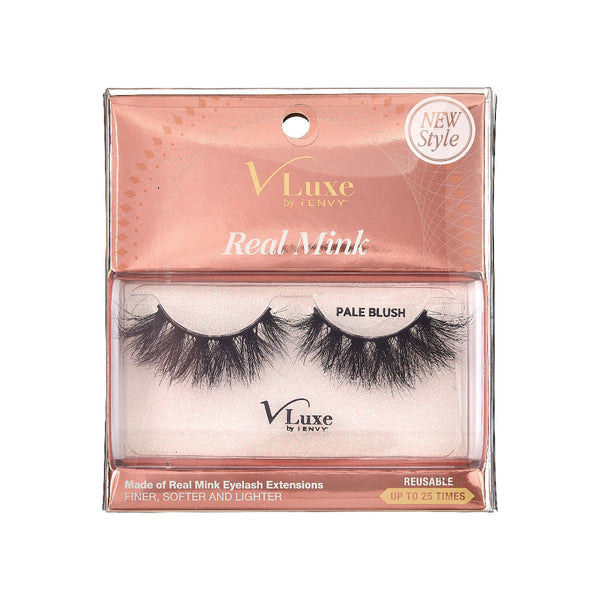 VLUXE REAL MINK LASHES - PALE BLUSH (VLEC02)