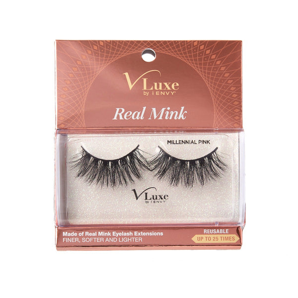 VLUXE REAL MINK LASHES - MILLENNIAL PINK (VLEC04)
