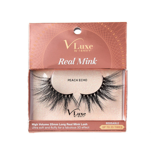 VLUXE REAL MINK LASHES - PEACH ECHO (VLEC05)