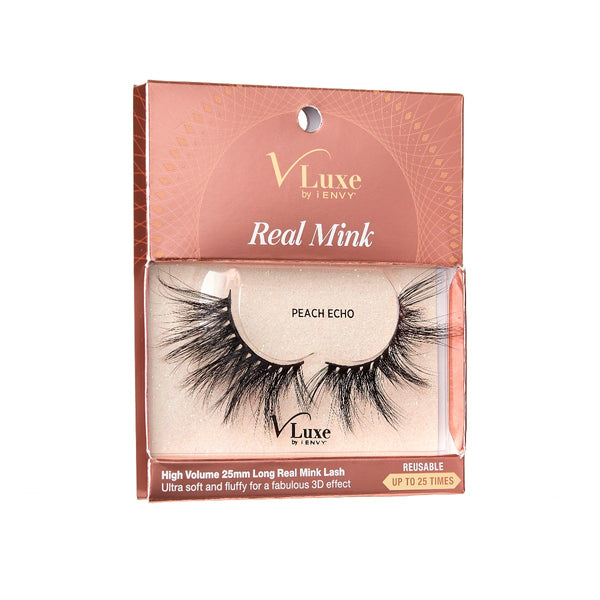 VLUXE REAL MINK LASHES - PEACH ECHO (VLEC05)