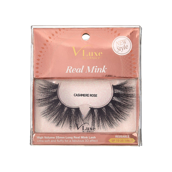 VLUXE REAL MINK LASHES - CASHMERE ROSE (VLEC07)