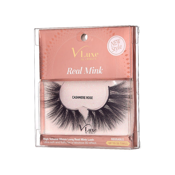 VLUXE REAL MINK LASHES - CASHMERE ROSE (VLEC07)