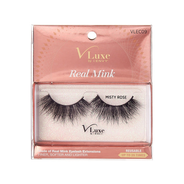 VLUXE REAL MINK LASHES - MISTY ROSE (VLEC09)