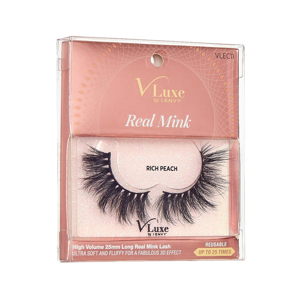 VLUXE REAL MINK LASHES - RICH PEACH (VLEC11)