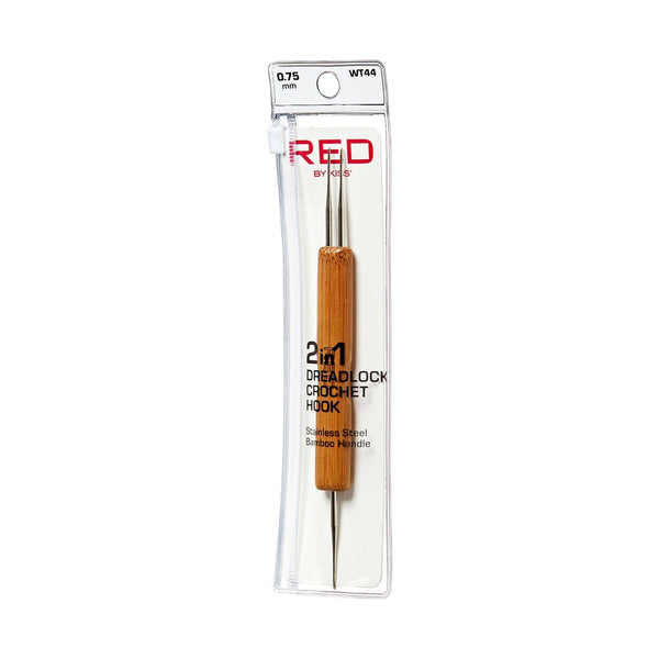 RED DREADLOCK CROCHET HOOK 1 & 2 HOOKS NEEDLE