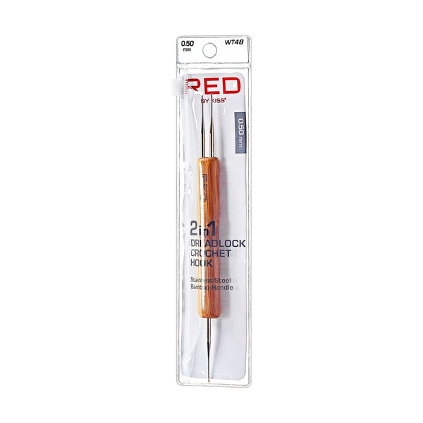 RED DREADLOCK CROCHET HOOK 1 & 2 HOOKS NEEDLE
