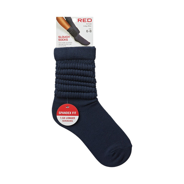 RED SLOUCH SOCKS Size 6-8