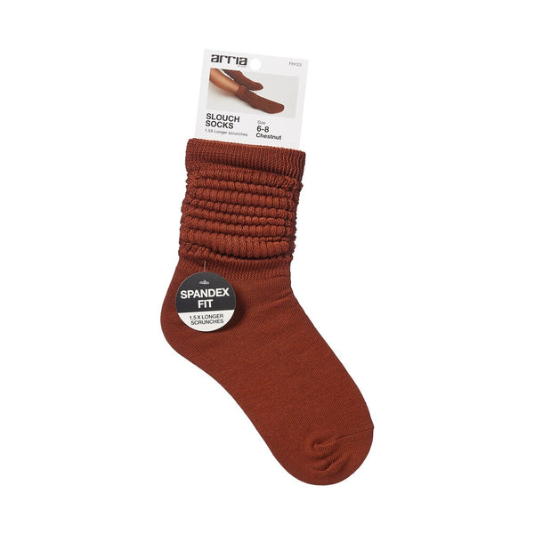 RED SLOUCH SOCKS Size 6-8