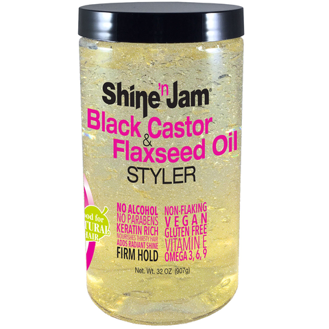SHINE N JAM STYLER BLACK CASTOR OIL
